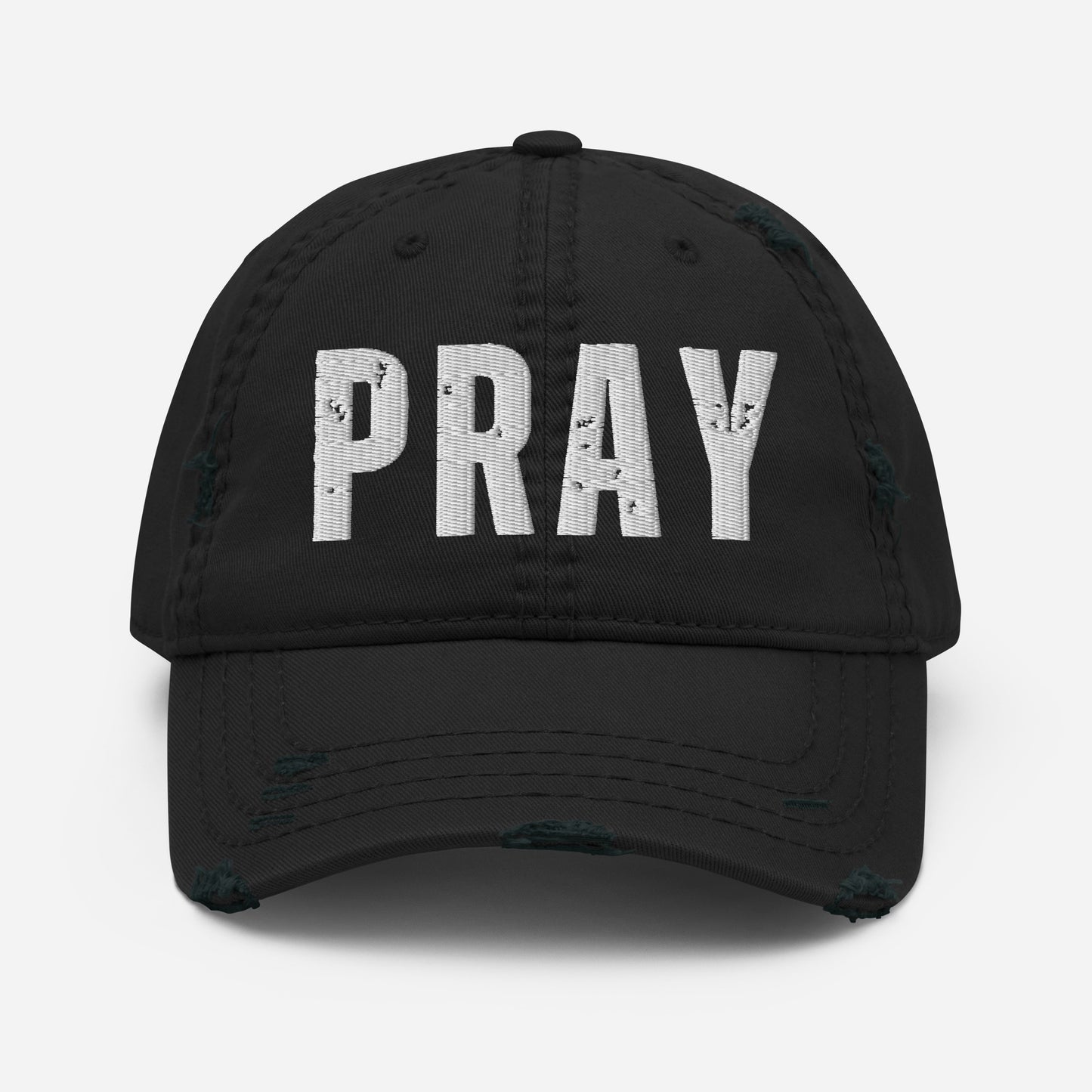 PRAY Distressed Baseball Hat