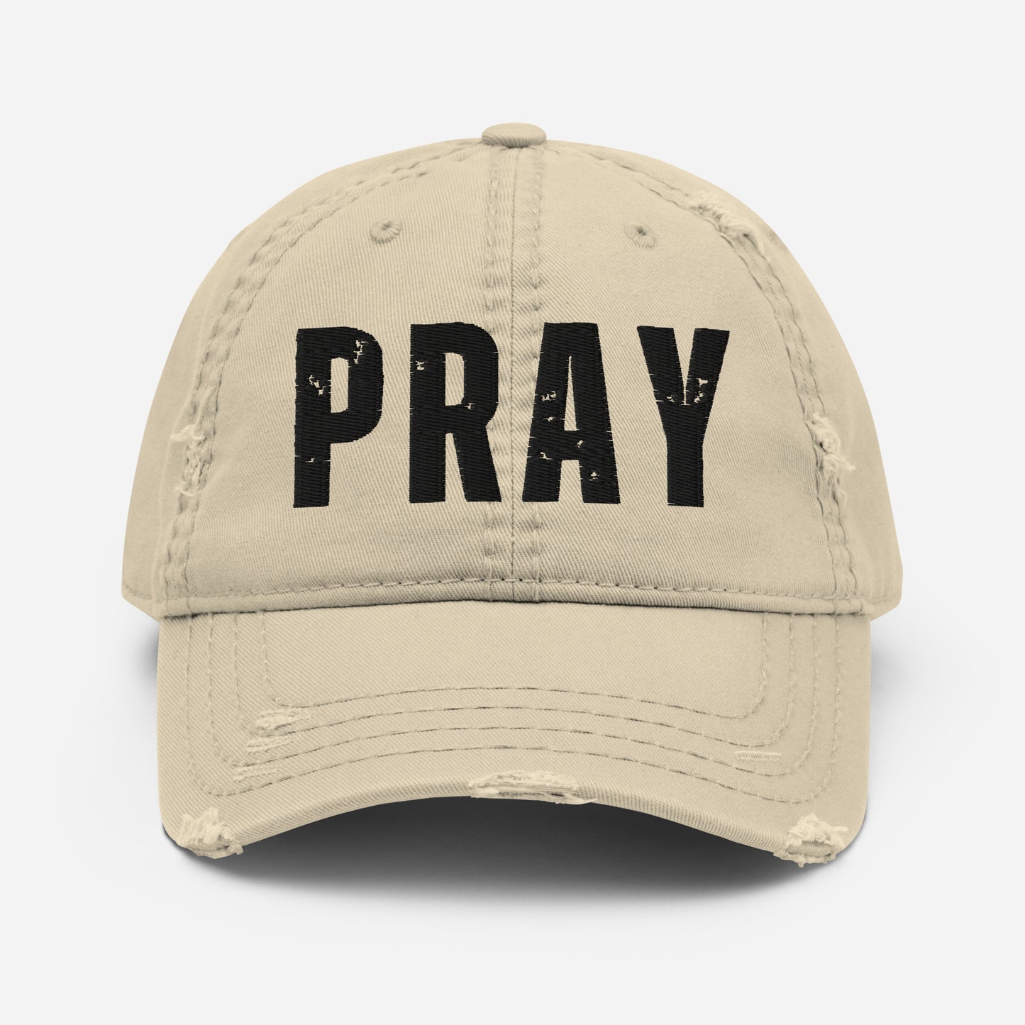 PRAY Distressed Baseball Hat