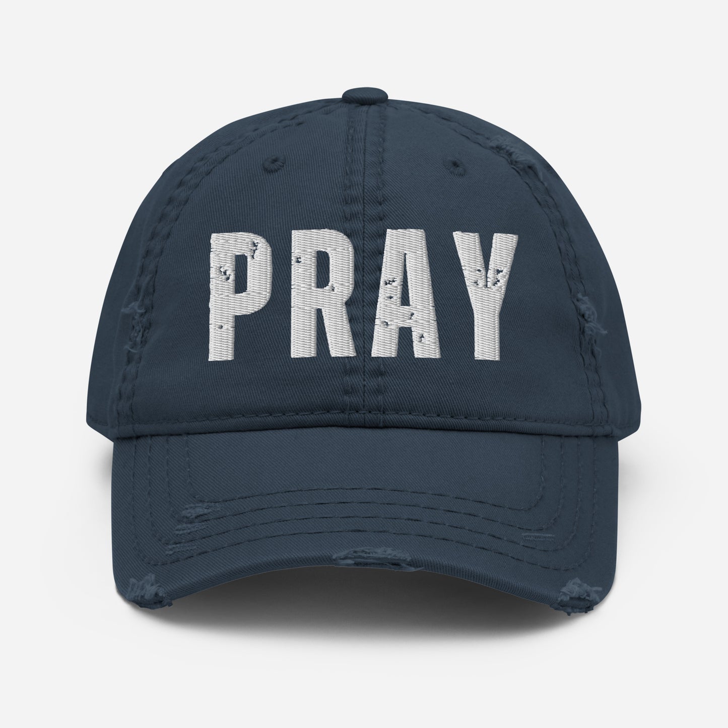 PRAY Distressed Baseball Hat