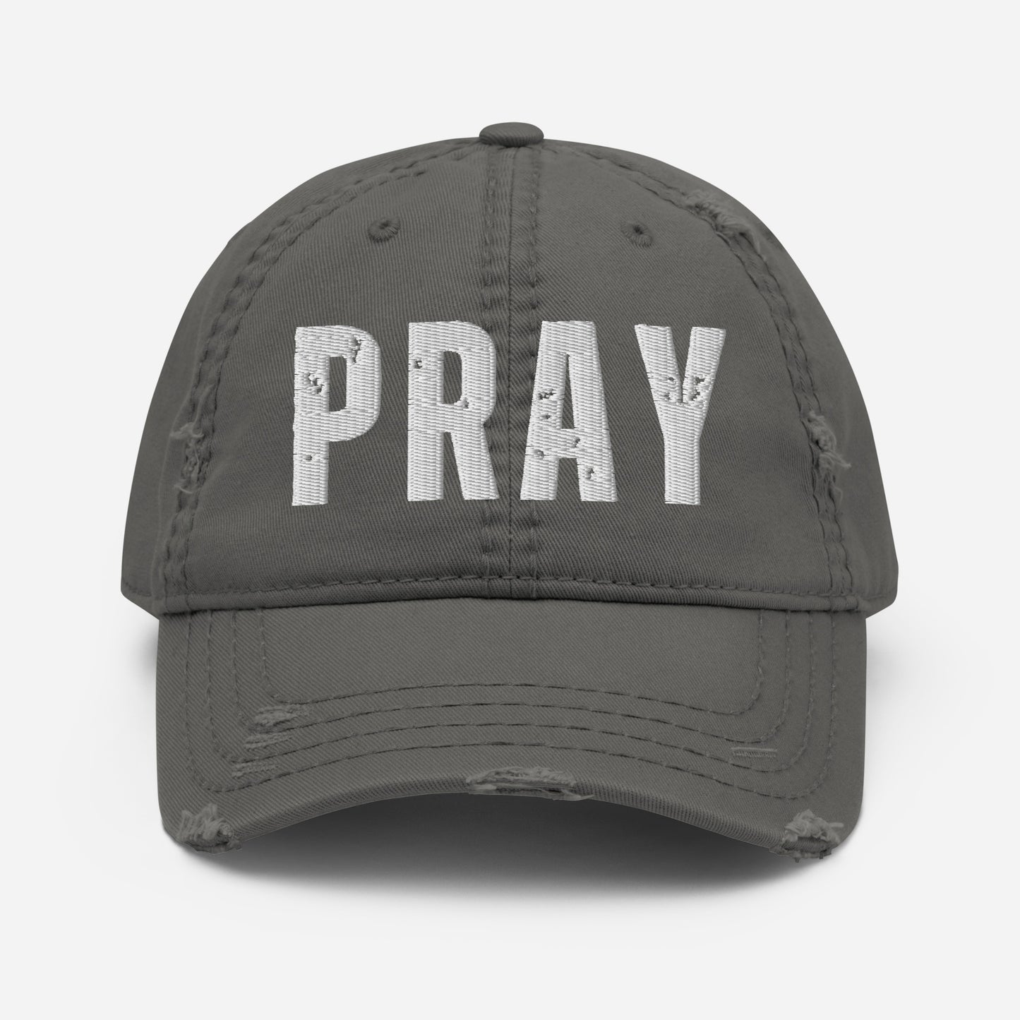 PRAY Distressed Baseball Hat